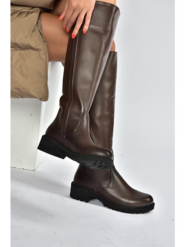 Kahverengi Kadın Çizme V654082203 - Görsel 6