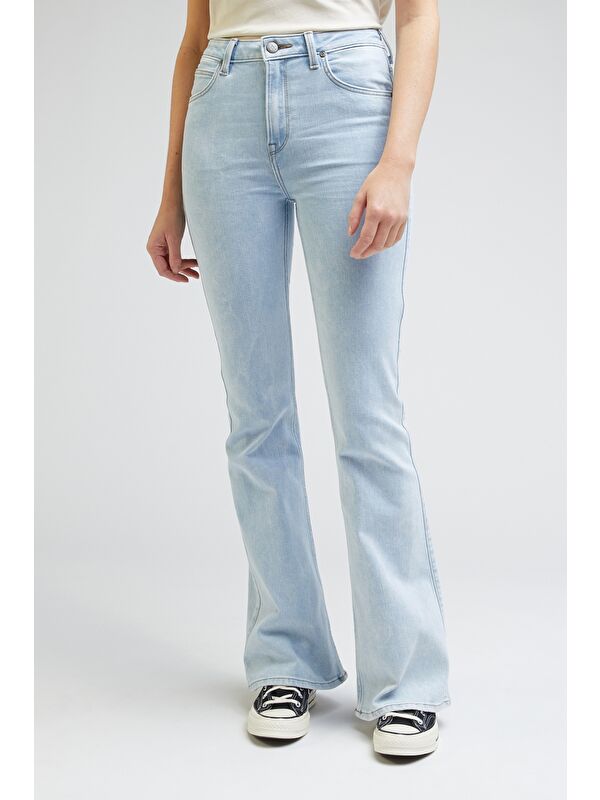Lee Breese Flare Fit Normal Bel Bol Paça Esnek Jean Jean Pantolon