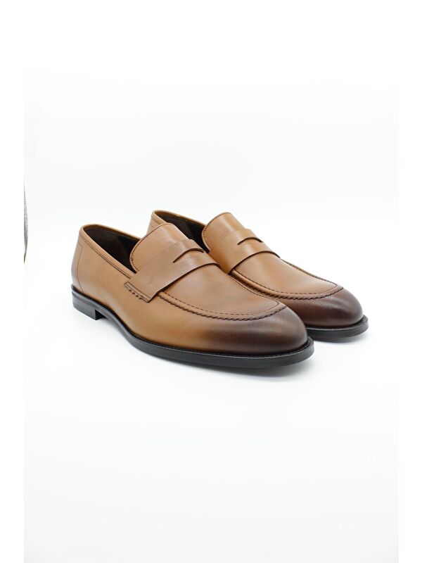 Imza Kahverengi Imza %100 Deri Bağcıksız-Tokalı Classic Ayakkabı 1033250259