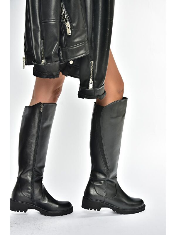 Siyah Kadın Çizme V654082203 - Görsel 6