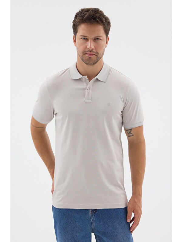 İMZA Taş Polo Yaka Pike Kısa Kol Slim Fit %100 Pamuk Tişört 1011260171
