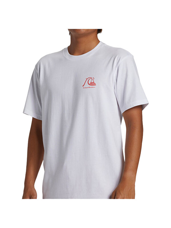 Quiksilver Comp Logo Erkek Sarı Tişört