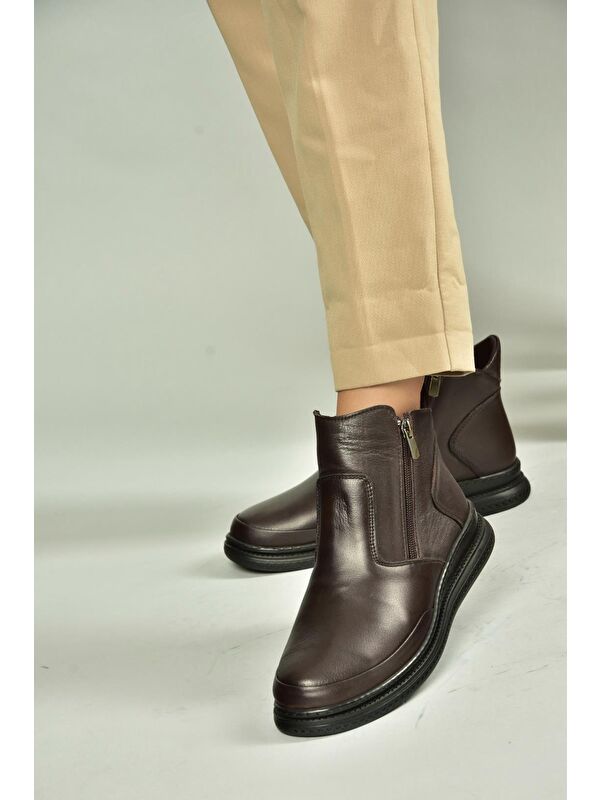 Kahverengi Kadın Bot V555070903 - Görsel 4