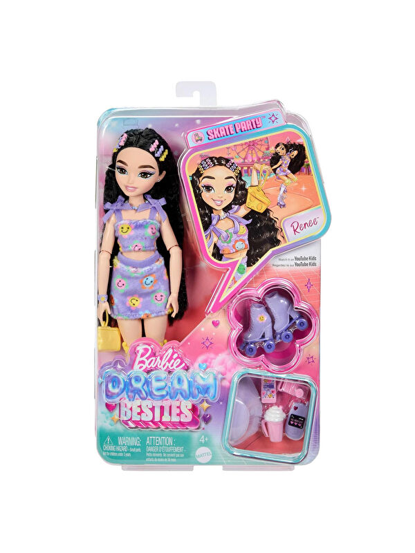 BARBIE Barbie Dream Besties Paten Partisi Renee Bebek Ve Aksesuarları JFX99