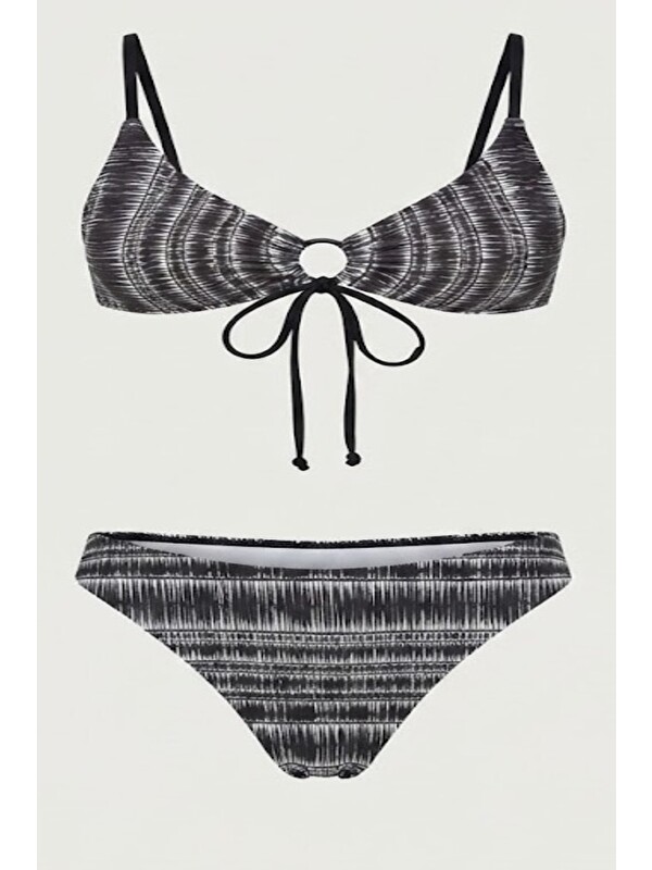 C&City Önden Bağlama Bikini Takım 3256 Siyah