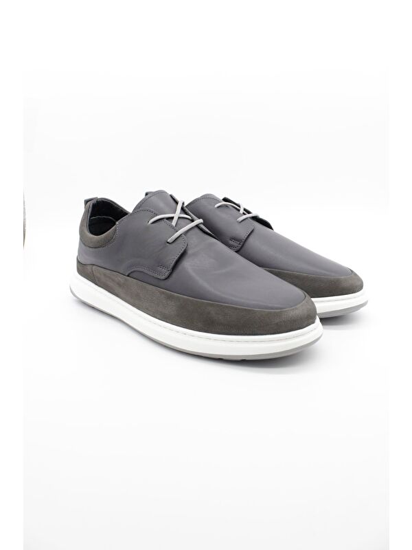 %100 Deri Bağcıklı Casual Ayakkabı 1033250117 - Görsel 3