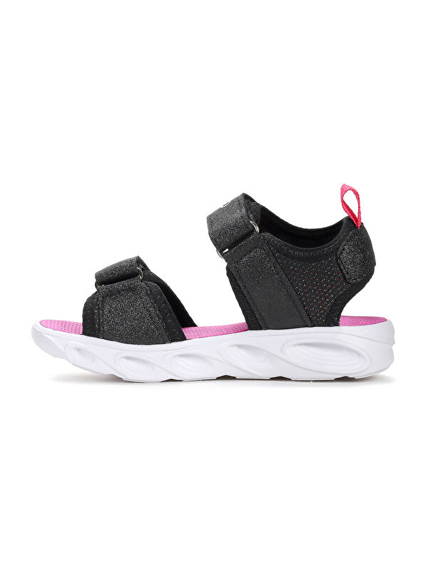 Kuruza Günlük Işıklı Cırtlı Kız Çocuk Sandalet Ayakkabı - Görsel 5