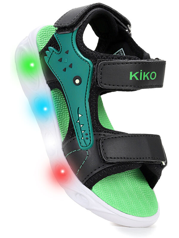 Arnı Günlük Işıklı Cırtlı Erkek Çocuk Sandalet Ayakkabı - Görsel 2