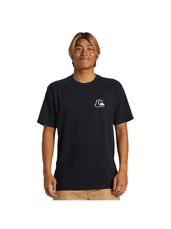 Quiksilver Comp Logo Erkek Siyah Tişört