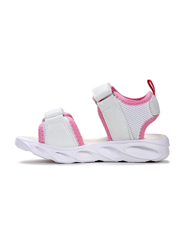 Kuruza Günlük Işıklı Cırtlı Kız Çocuk Sandalet Ayakkabı - Görsel 5