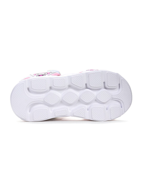 Kuruza Günlük Işıklı Cırtlı Kız Çocuk Sandalet Ayakkabı - Görsel 6