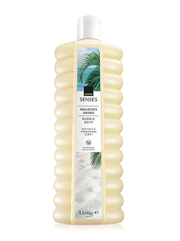 AVON Senses Maldives Sands Deniz Tuzu ve Frangipani Kokulu Banyo Köpüğü 1lt
