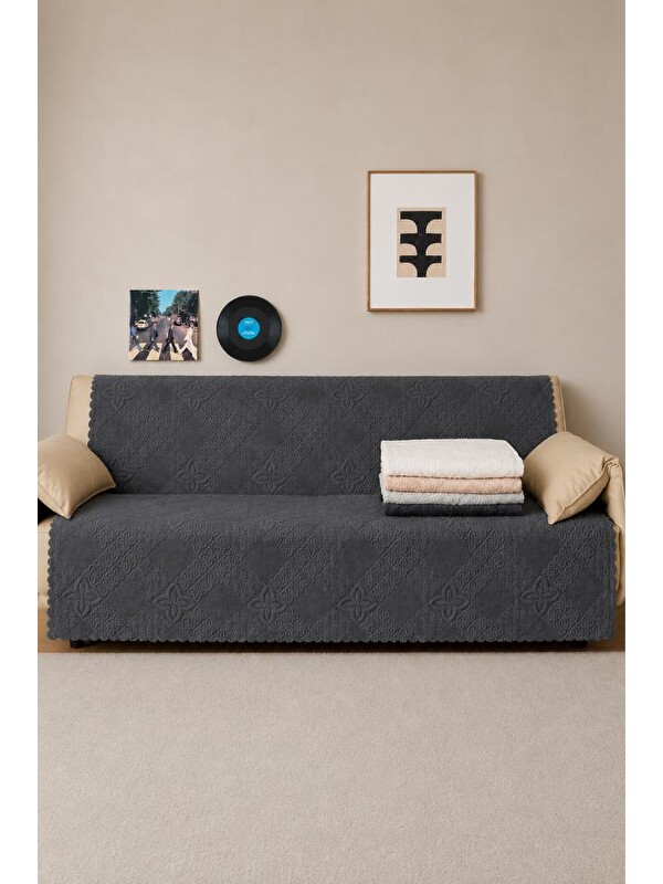 Çeyiz Diyarı Focus Wellsoft Koltuk Örtüsü 170x210 Cm Antrasit