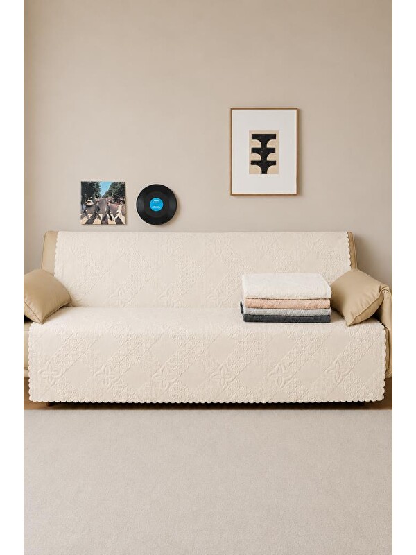 Çeyiz Diyarı Focus Wellsoft Koltuk Örtüsü 170x210 Cm Krem