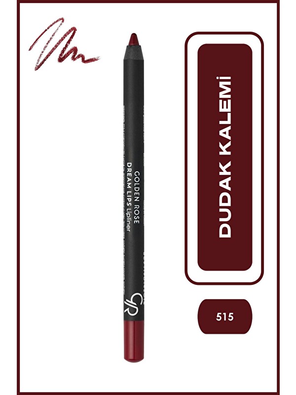 GOLDEN ROSE Dream Lips Lipliner No: 515 Bordeux - Dudak Kalemi