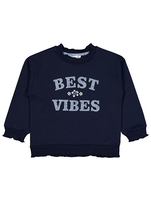 Civil Girls Best Vibes Nakışlı 2-5 Yaş Sweatshirt