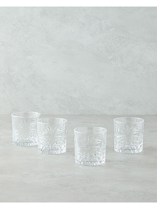 English Home Cosmic Cam 4'lü Bardak 300 ml Şeffaf