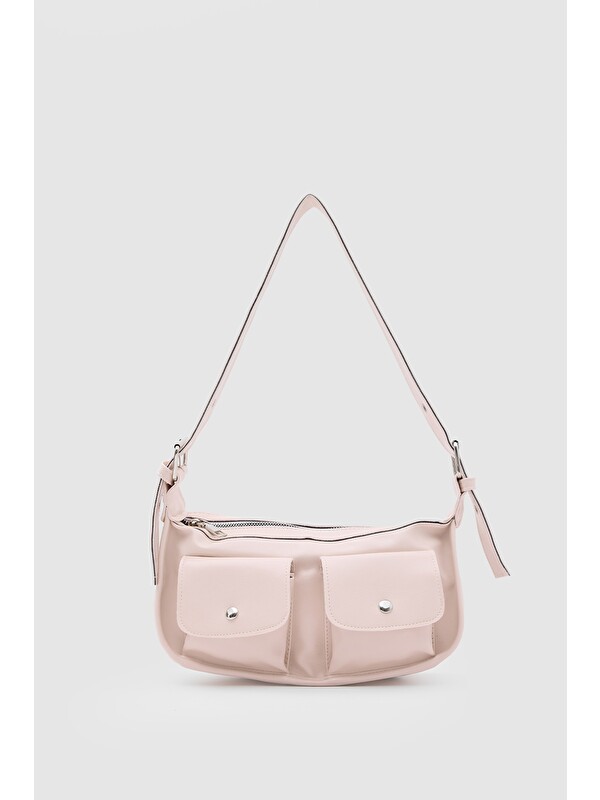 Shulebags Diana Vintage Baget Çanta Pudra Pembe