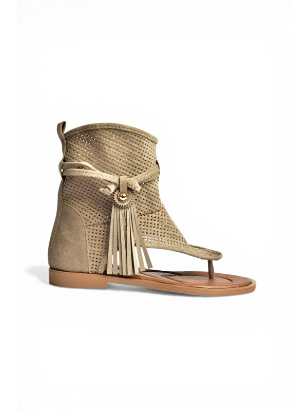 Fox Shoes Vizon Kadın Sandalet Y250470102