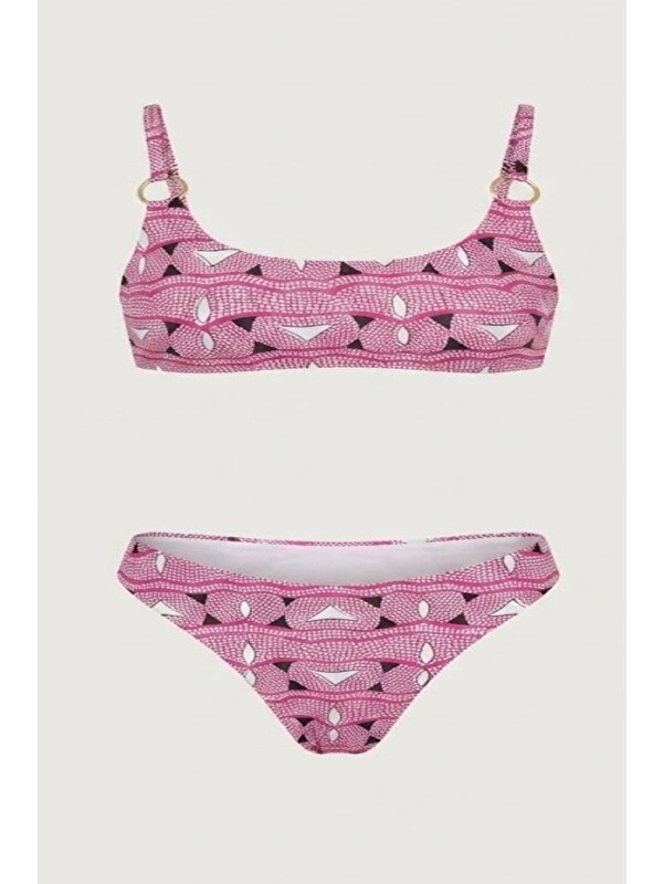 C&City İp Askılı Bikini Takım 3241 Fuşya