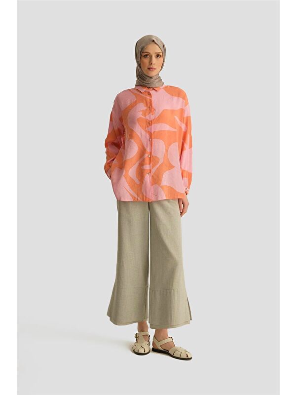ARMİNE Desenli Tunik 25Yt487 Pembe