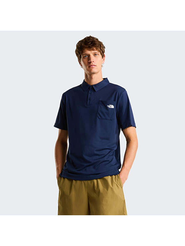 The North Face New Tanken Erkek Lacivert Polo Yaka Tişört