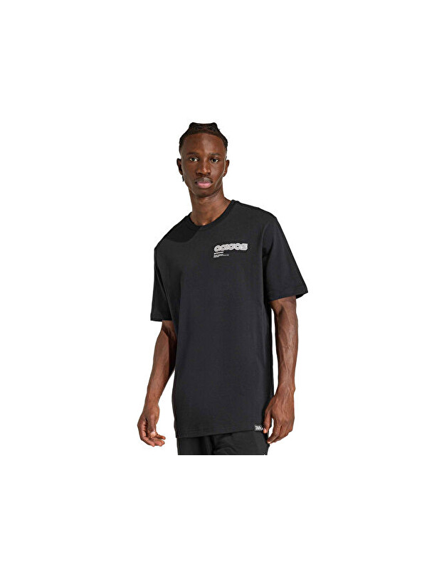Adidas M Mts Burn T Erkek Günlük Tişört JZ5053 Siyah