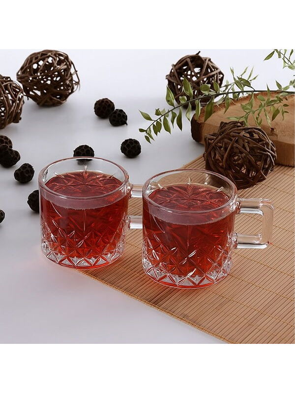 Paşabahçe Timeless 2'li Cam Kupa - Şeffaf - 195 ml