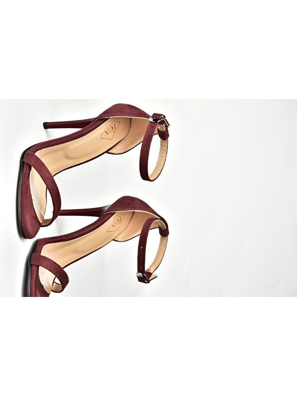 Bordo Kadın Topuklu Ayakkabı B922112602 - Görsel 7