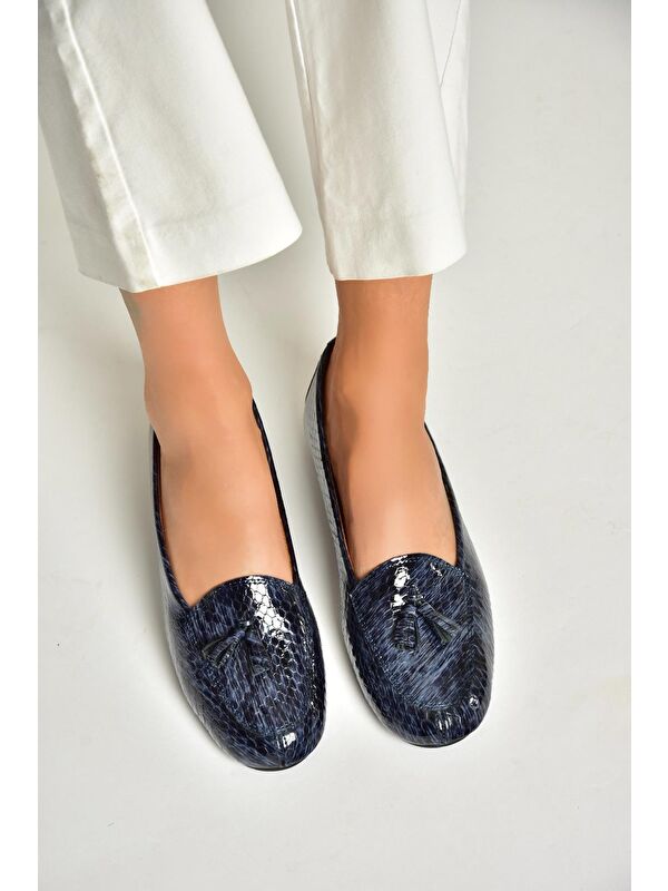 Fox Shoes Lacivert Fox Shoes Babet R6670012 Kadın