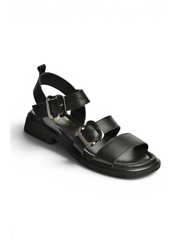 Fox Shoes Siyah Kadın Sandalet Y291594203