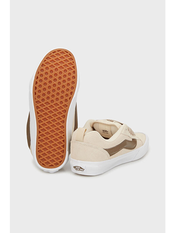 Knu Skool Logolu Süet ve Deri Karışımlı Sneaker Ayakkabı VN000D6ZCHW1 - Görsel 5