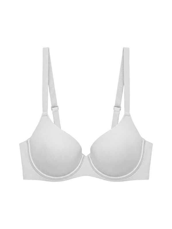 Cottonhill Seamless Bra - Wired | Beyaz Lazer Kesim Dikişsiz Balenli Kadın Sütyen