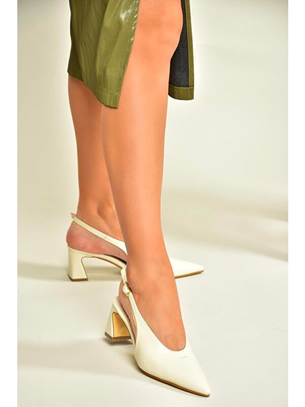 Bej Kadın Topuklu Ayakkabı U6540800 - Görsel 4