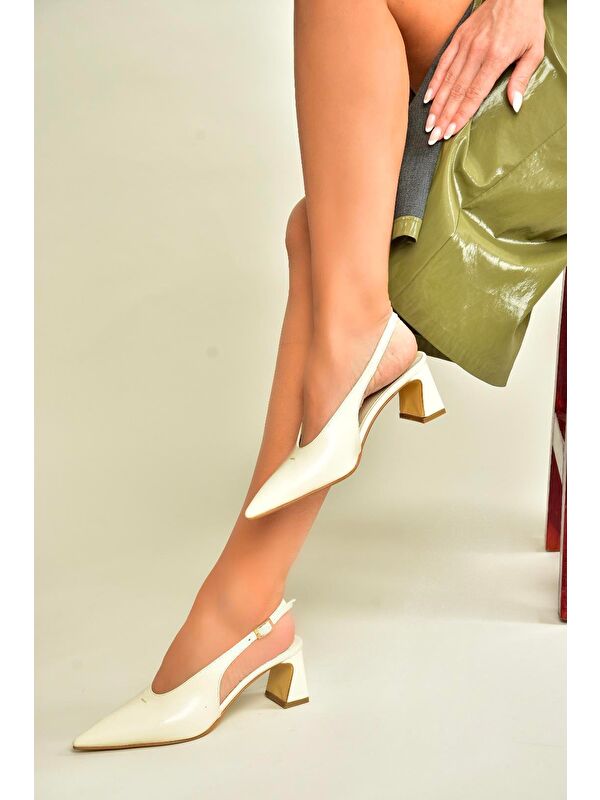 Bej Kadın Topuklu Ayakkabı U6540800 - Görsel 5