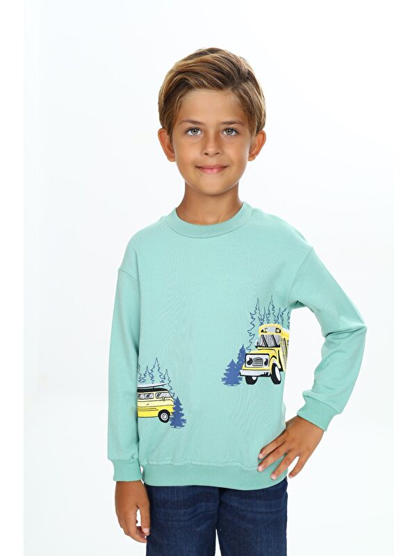 Toontoykids Erkek Çocuk Baskılı Sweatshirt