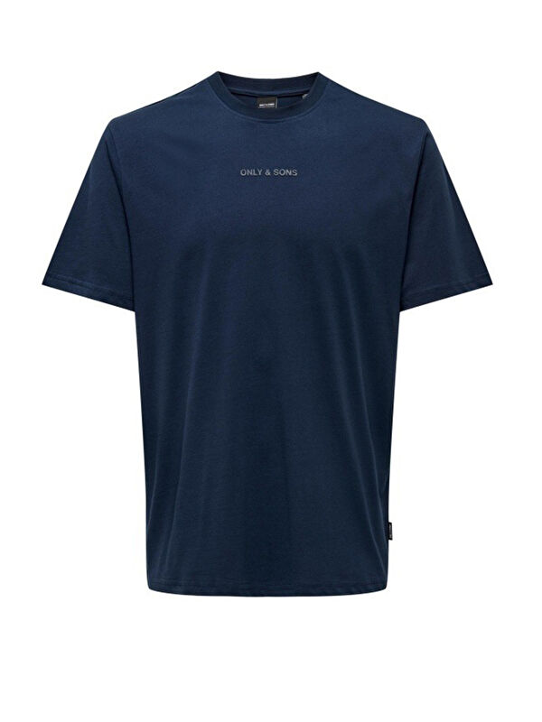Only&Sons Onslevi % 100 Pamuk Relaxed Fit Bisiklet Yaka Logolu T Shirt 22028147