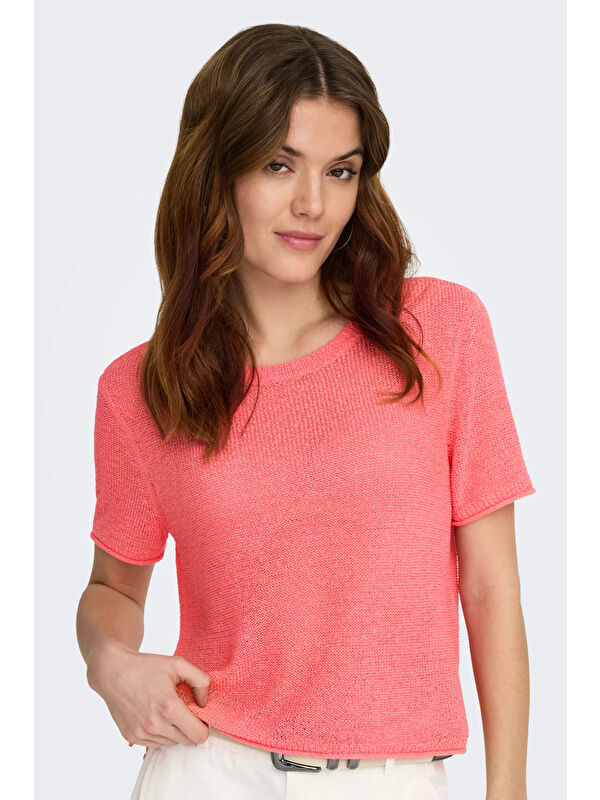 Only Onlsunny Regular Fit Bisiklet Yaka Örme Kadın Kazak 15254282