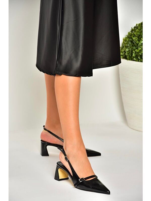 Siyah Kadın Topuklu Ayakkabı U6540787 - Görsel 5