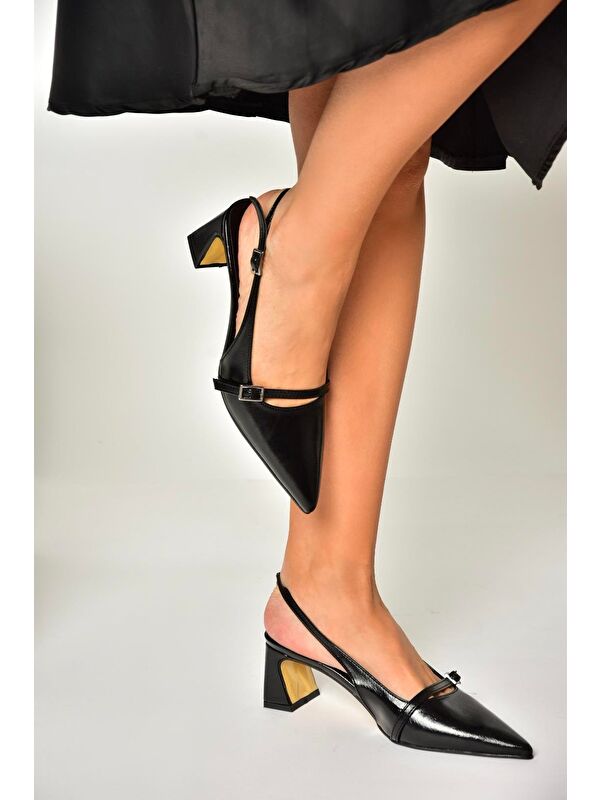 Siyah Kadın Topuklu Ayakkabı U6540787 - Görsel 7