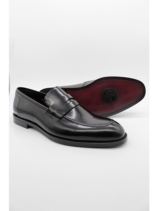 Imza Siyah Imza %100 Deri Bağcıksız-Tokasız Classic Ayakkabı 1033250159