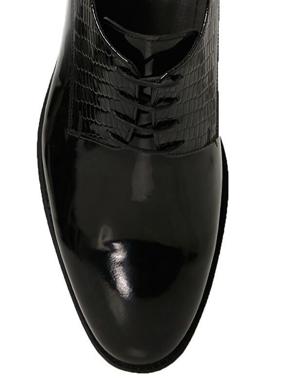 Erkek Siyah Klasik Rugan Ayakkabı - Görsel 5