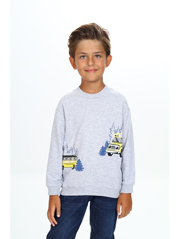 Toontoykids Erkek Çocuk Baskılı Sweatshirt