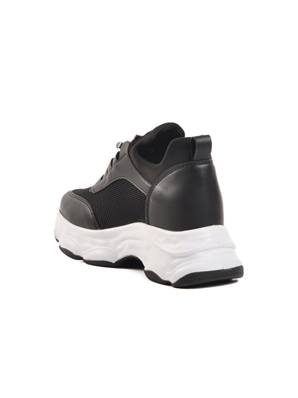 Siyah Yüksek Taban Kadın Sneaker 6064 Z - Görsel 5