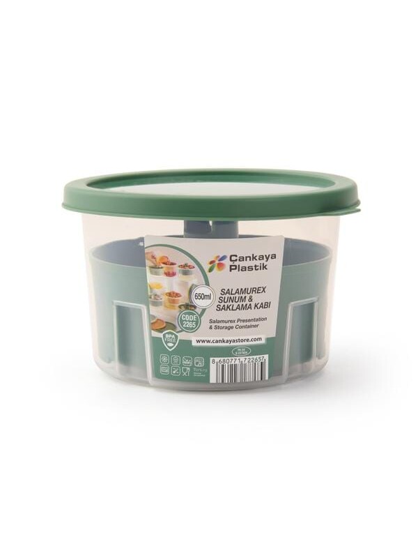 GONDOL Salamurex Turşu ve Zeytin Kabı - Asorti - 650 ml