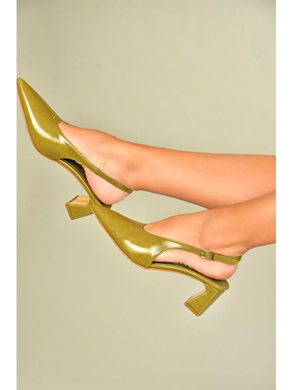 Yeşil Kadın Topuklu Ayakkabı U6540800 - Görsel 3