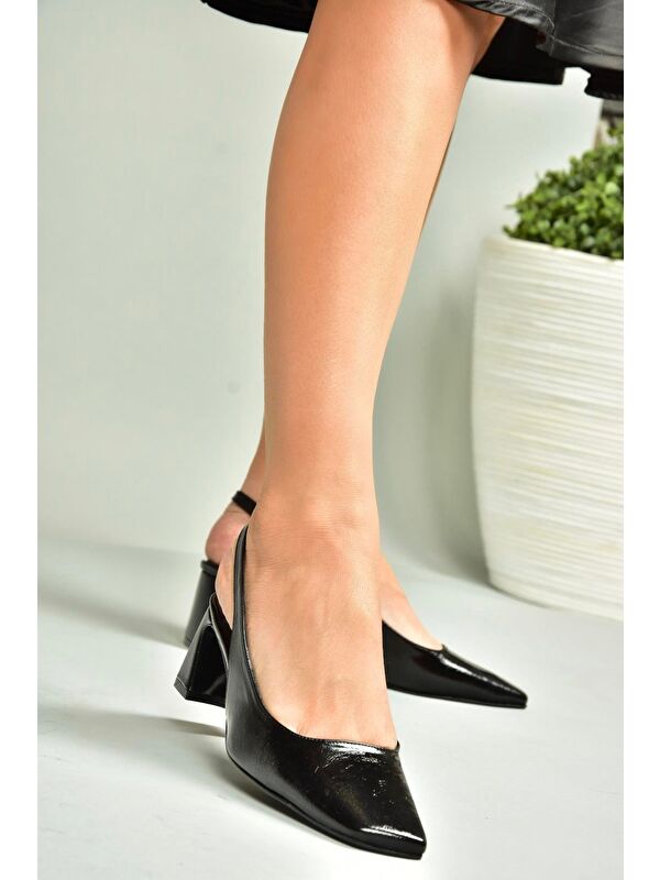 Siyah Kadın Topuklu Ayakkabı U6540805 - Görsel 5