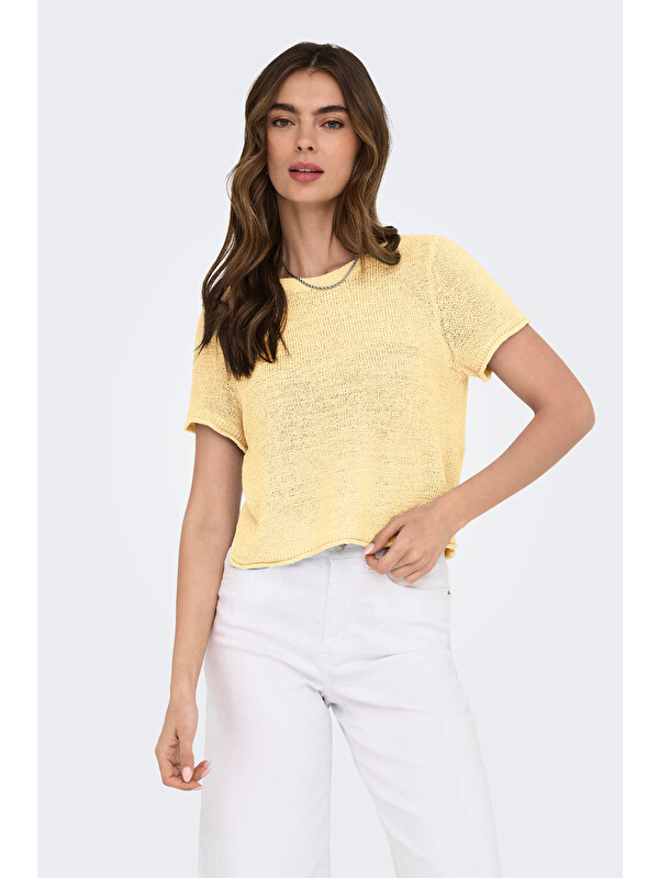 Only Onlsunny Regular Fit Bisiklet Yaka Örme Kadın Kazak 15254282