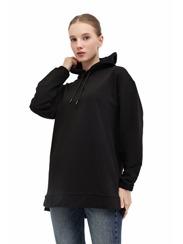 Kinetix WB 17BELL-H 5PR Siyah Kadın Sweatshirt