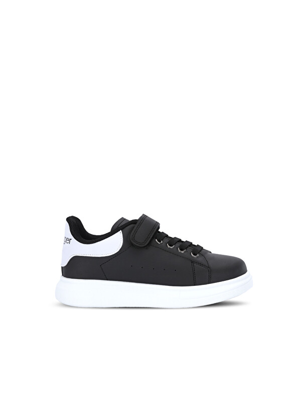SLAZENGER EQUAL Unisex Çocuk Siyah / Beyaz Günlük Spor Ayakkabısı
